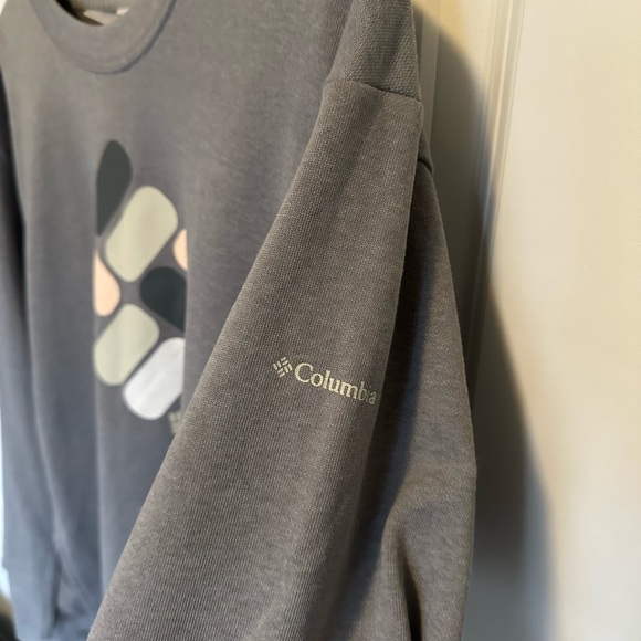 Columbia / Oversized Grey Sweatshirt with Logo - Picture 3 of 7